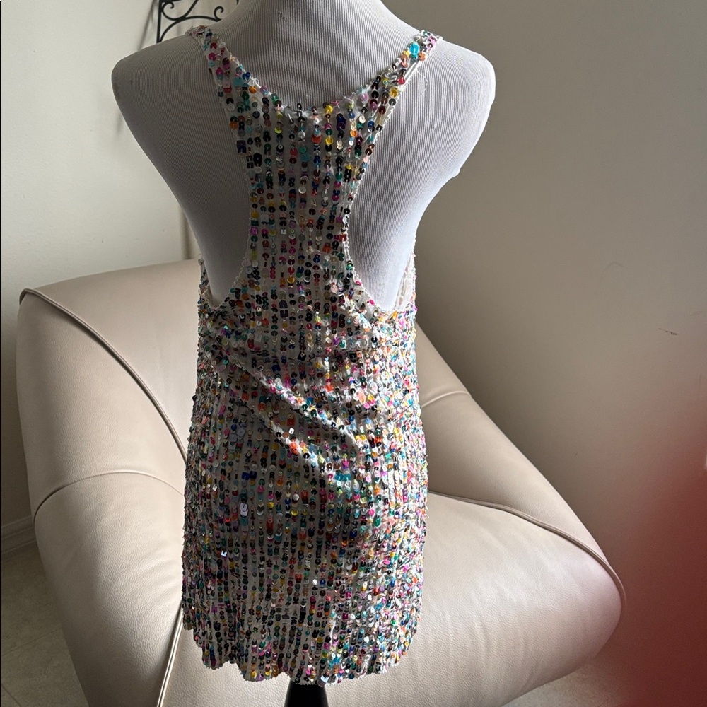 Joe's Jeans Multicolor Sequin Tank Top - Picture 3 of 10